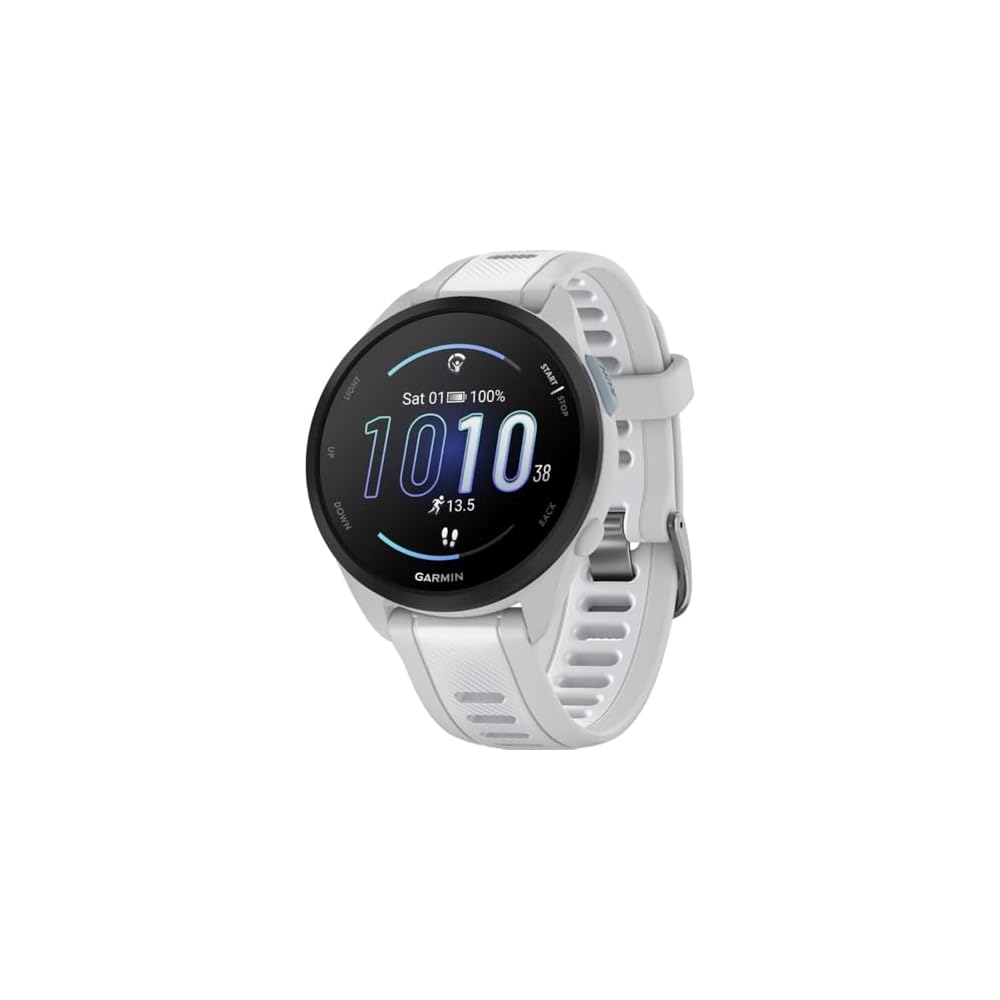 41f28MKQ5jL._SS1000_ Forerunner 165 AMOLED Music White - Image 1