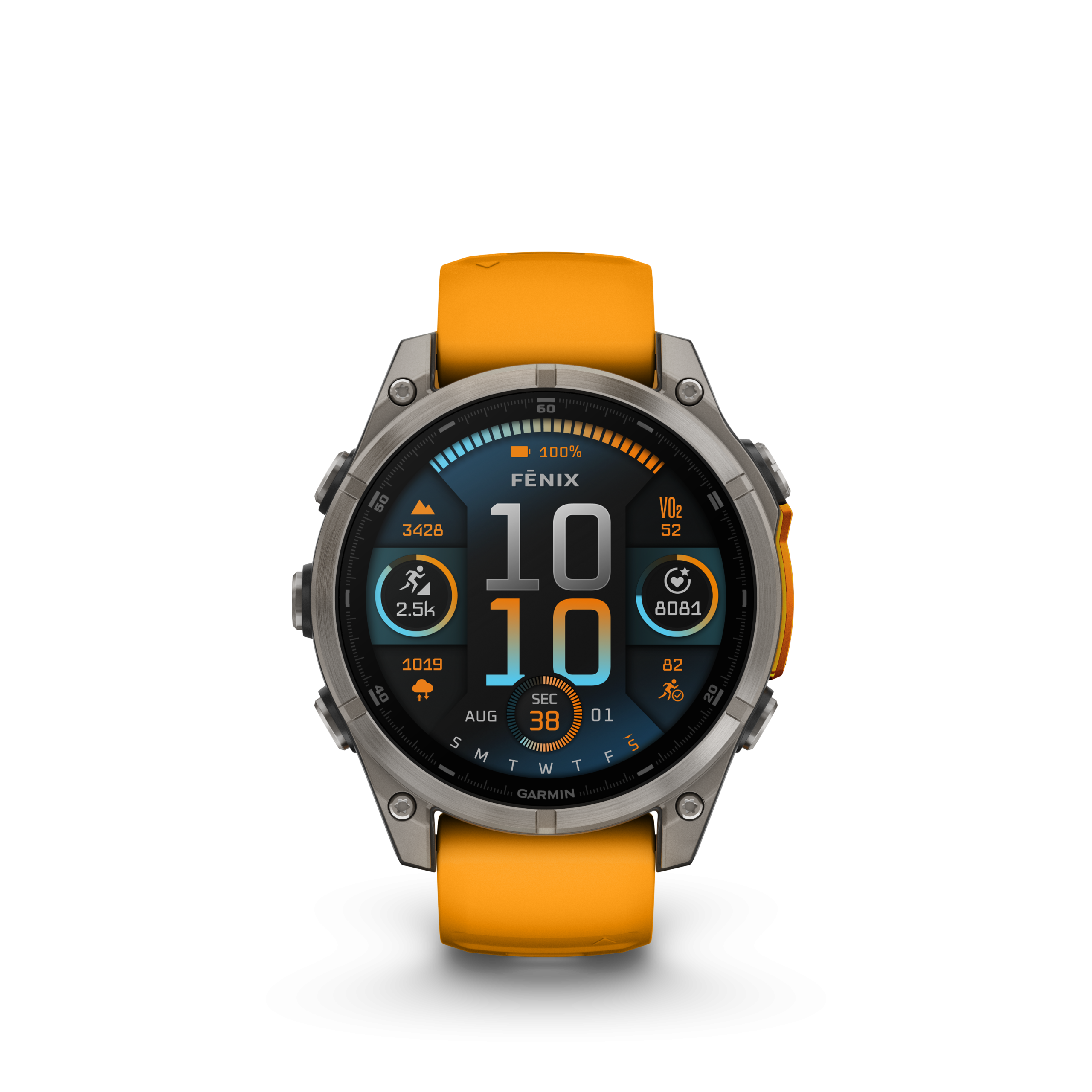 Fenix 8 AMOLED-Saph 47mm Orange - Image 7